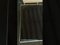 Coulée opaque Frosted Matte Couleur Jour Nuit 40mm Noir Led Acrylique Perspex Panneau de feuille