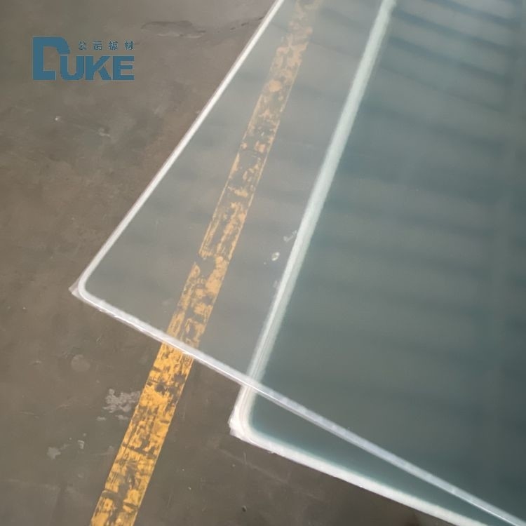 Duque feuille acrylique coulée de qualité optique 100% vierge Mitsubishi MMA haute clarté 92% précision miroir 10 mm 2 mm plastique imprimable UV