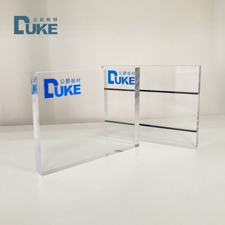 Duque Manufacturer's 8mm Anti-UV plaque acrylique 20x30ft barrière insonorisée UV 4mm PMMA pour la gravure de construction municipale inclus