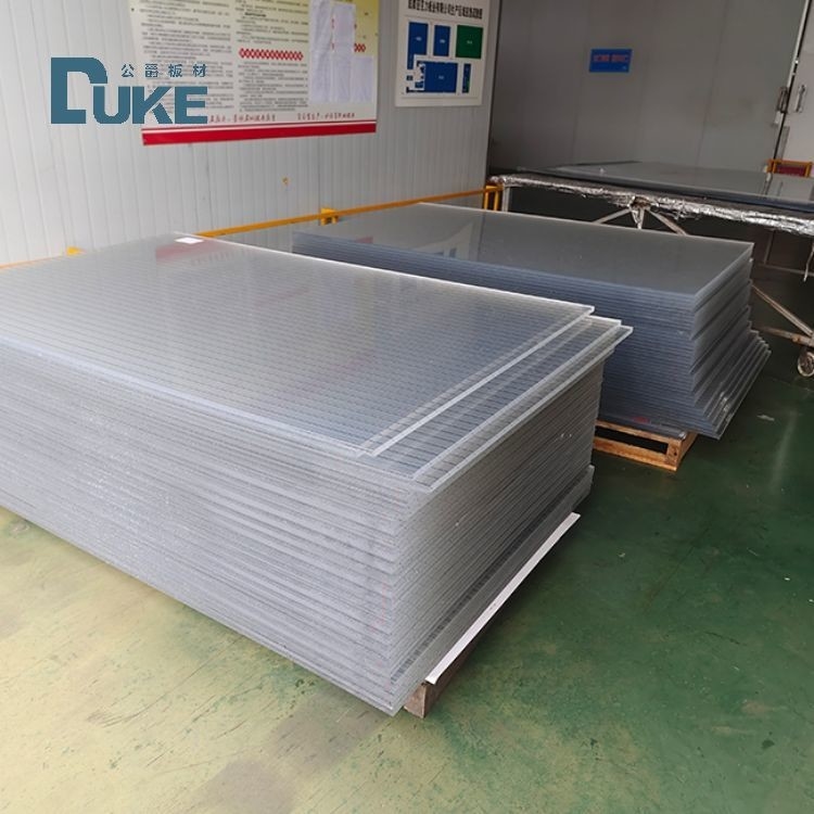 Duque Manufacturer's 8mm Anti-UV plaque acrylique 20x30ft barrière insonorisée UV 4mm PMMA pour la gravure de construction municipale inclus