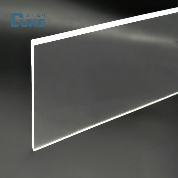 Transmittance lumineuse uniforme Nano LGP Bordure éclairée Surface lisse Plaque de guidage lumineuse acrylique transparente
