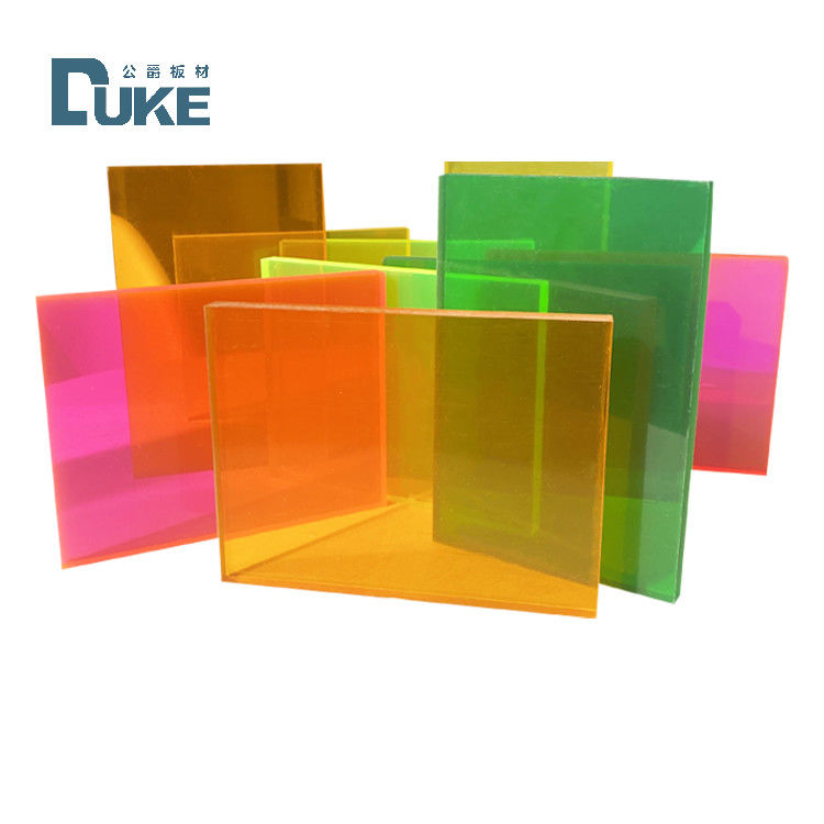 Panneau fluorescent personnalisé en PMMA coulé résistant à la chaleur de 50 mm, feuilles de plastique acrylique de 12 mm/10 mm/20 mm, panneau de décoration publicitaire