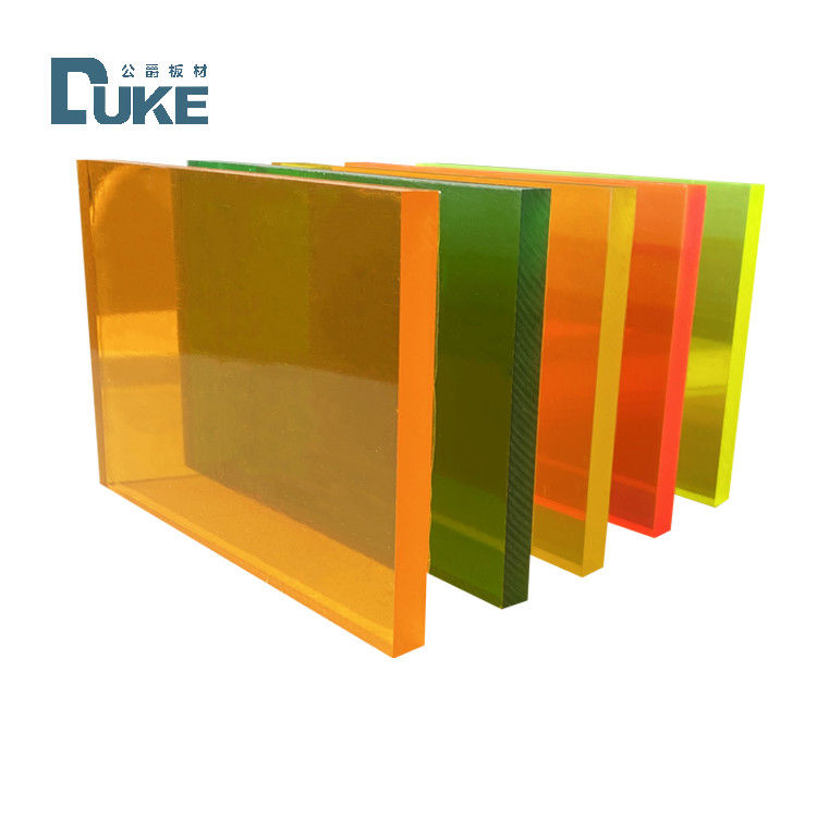 Panneau fluorescent personnalisé en PMMA coulé résistant à la chaleur de 50 mm, feuilles de plastique acrylique de 12 mm/10 mm/20 mm, panneau de décoration publicitaire