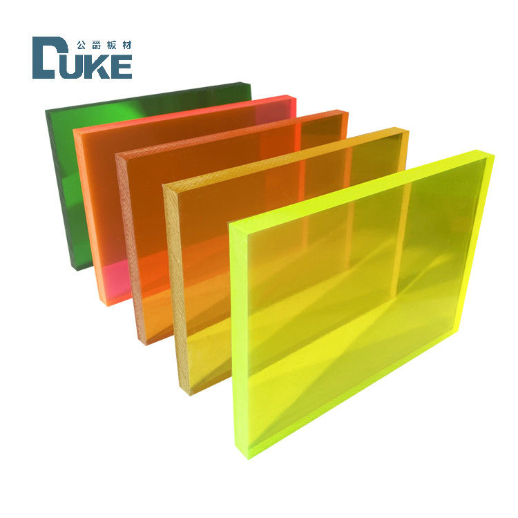 Panneau fluorescent personnalisé en PMMA coulé résistant à la chaleur de 50 mm, feuilles de plastique acrylique de 12 mm/10 mm/20 mm, panneau de décoration publicitaire