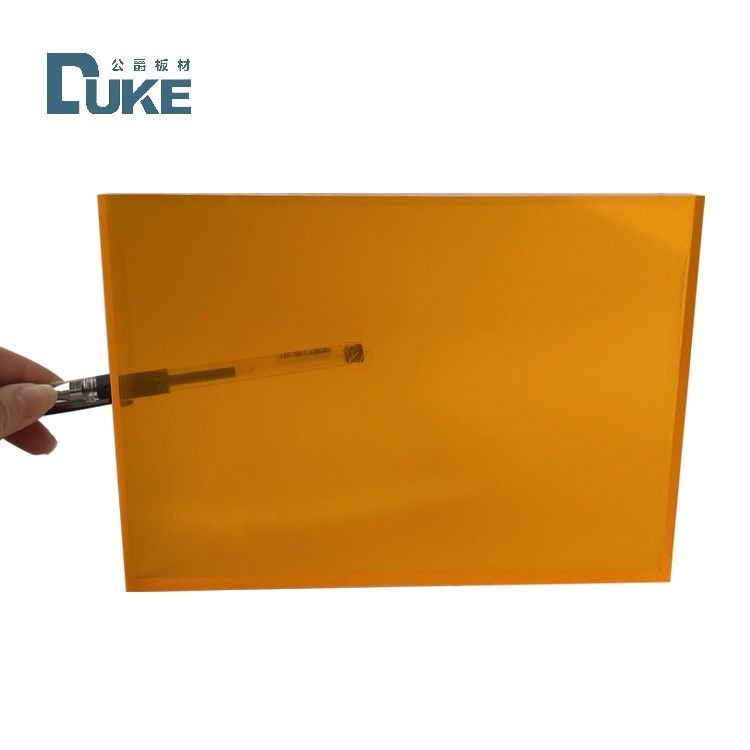 Panneau en acrylique coulé fluorescent PMMA pour enseignes publicitaires personnalisées de caissons lumineux LED