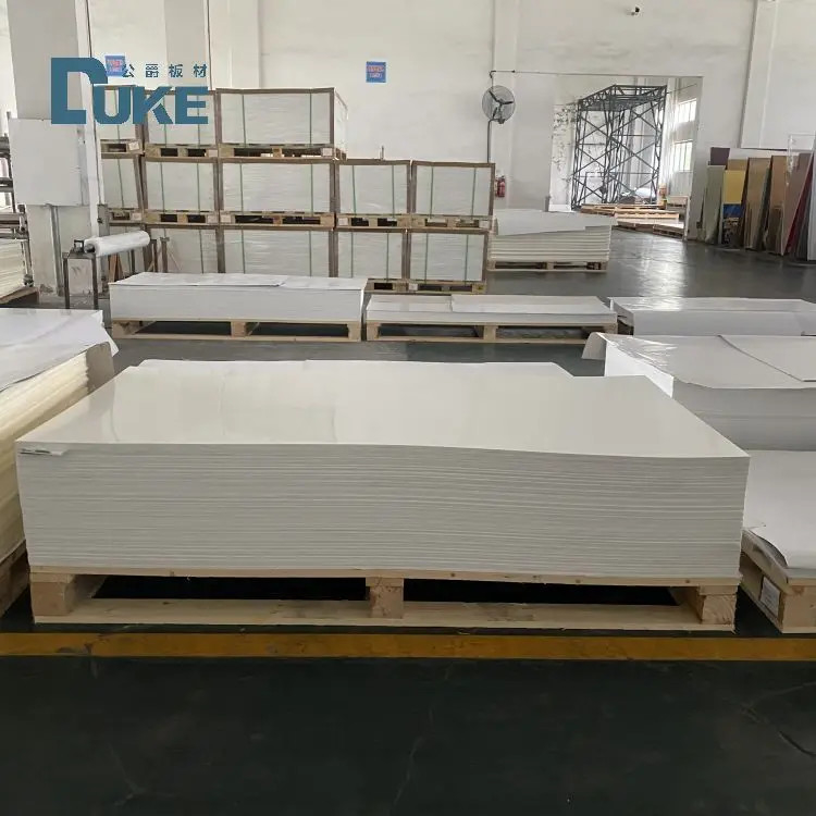 8mm Duke Fabricant 100% vierge Mitsubishi MMA Blanc Opal Coulée feuille acrylique Lisse plastique artisanal feuille de signalisation