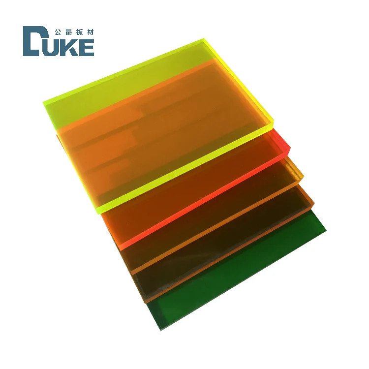 Duke 100% vierge Mitsubishi feuille acrylique coulée personnalisée couleur baignoire feuille de plastique prix compétitif 12mm 5mm coupe MMA