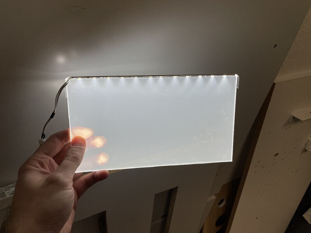 Plaque de guidage de lumière en acrylique transparent, feuille Nano LGP pour une transmission uniforme de la lumière