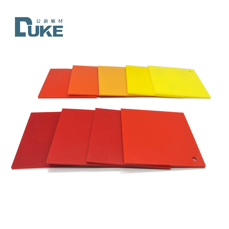 Résistant UV de feuilles acryliques de signe de plexiglass de DUKE Colorful 4x8