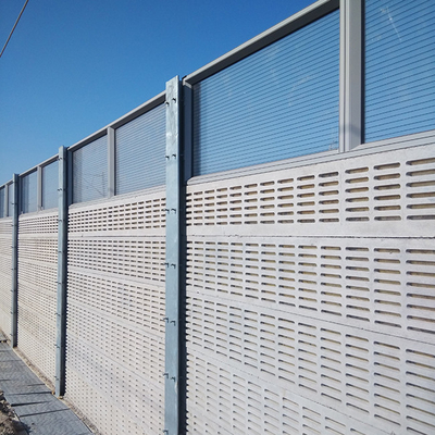 Système de réduction du bruit de la clôture de barrière acoustique routière