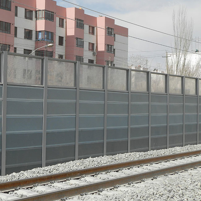Incurvé formez la barrière saine acoustique Transparent Soundproof de barrière de bruit
