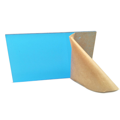 Anti matériel acrylique UV clair 1220*2440mm translucide bleu de Signage de feuille