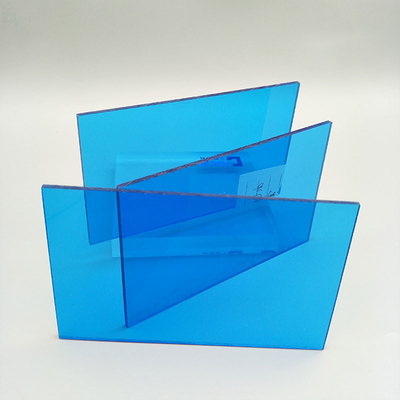 3mm Pmma bleu 8mm transparent ont moulé le matériel acrylique de Signage de feuille