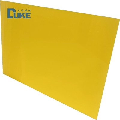 Coupe laser gravure épaisse brillante opaque jaune coulée Lucite feuille acrylique personnalisée